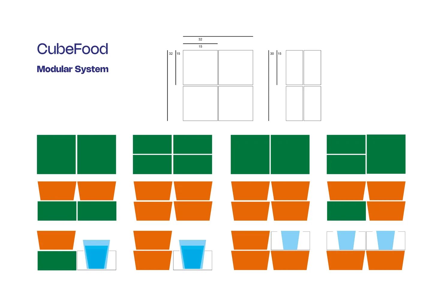 Contenitori modulari CUBEFOOD per food delivery