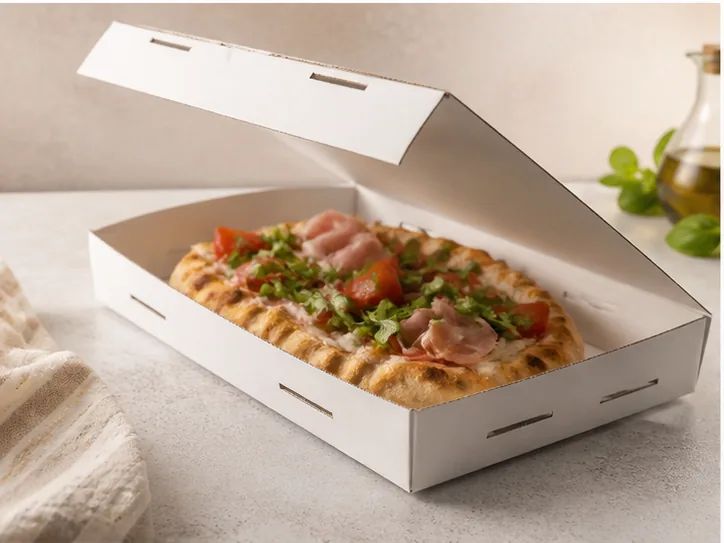 Box panino brevettato Packlife aperto con sandwich